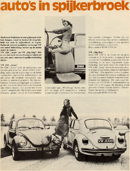 Article sur la Jeans et la Big, Pays-Bas