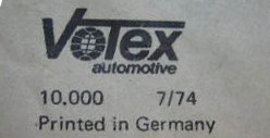 Notice Votex V1 - Juillet 1974
