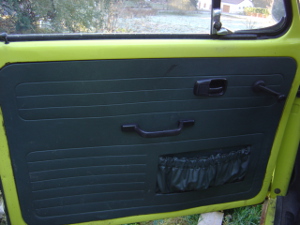 panneau de porte vert
